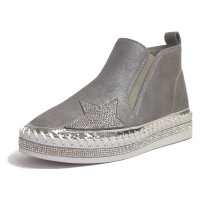 antelope/アンテロープ antelope MUUM ムーム ハイカットスニーカー 靴 レディース ビジュー 星 キラキラ インソール サイドゴム 脚長効果 大人 お洒落 /507153039