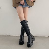 Shoes in Closet/シューズインクローゼット Shoes in Closet －シュークロ－ 軽量厚底 2段ソール プレーン ロングブーツ 2698/507153119