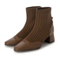 CHICS/シックス CHICS スクエアトゥニットコンビショートブーツ/507153146
