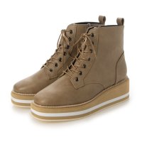 CHICS/シックス CHICS 厚底ウェッジソールレースアップショートブーツ/507153151