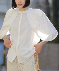 ELFRANK/エルフランク ELFRANK ケープ風パワーショルダーブラウス/507153653
