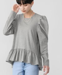 ELFRANK/エルフランク ELFRANK 裾フレア切り替えパワーショルダーカットソー【洗える】/507153714