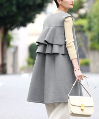 ELFRANK/エルフランク ELFRANK バックフリルダンボールニットロングベスト【洗える】/507153747