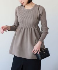 ELFRANK/エルフランク ELFRANK 前後2WAYペプラムリブニットプルオーバー/507153799
