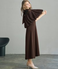 GIRL/ガール GIRL チュールケープ＆キャミソールロングフレアワンピースのセット結婚式ワンピース ドレス/507153945