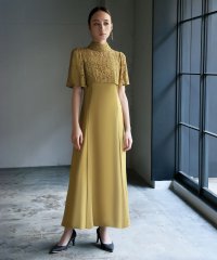 GIRL/ガール GIRL 【3WAY 着回しを楽しめる】レースハイネックブラウス&レースアップキャミソールワンピースのレイヤードマーメイドロング丈 結婚式 ワンピース /507153950