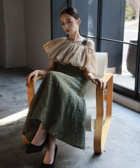 GIRL/ガール GIRL 【6WAY 着回しを楽しめる】バルーンオフショルダージャガードマーメイドロング丈 結婚式 ワンピース パーティードレス/507153964