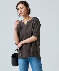 RASW/ラス RASW バイオシルケットキーネックTシャツ/507154814