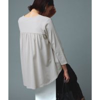 RASW/ラス RASW [RASW]GIZAコットンバックギャザーTシャツ/507155505
