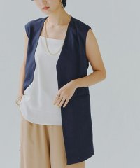 RASW/ラス RASW リネンライクバックスリットジレ/507155541
