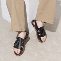 MUA/ムア MUA 本革 タッセル付き フラットサンダル/507155653