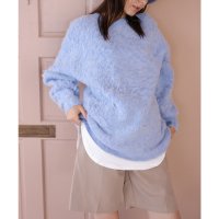 Girly Doll/ガーリードール Girly Doll オーバーサイズクルーネックニット/507156214