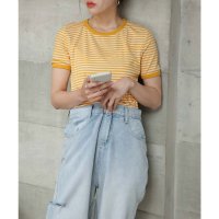Girly Doll/ガーリードール Girly Doll ボーダー半袖Tシャツ【韓国ファッション】/507156246