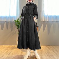 Private Beach/プライベートビーチ privatebeach ウエストマークデニムシャツロングワンピース/507156726