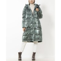RINASCIMENTO/リナシメント RINASCIMENTO メタリック中綿ロングコート/507157048