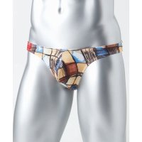 Vanilla/バニラ Vanilla メンズセクシープリントTバック（ストレッチメッシュ素材）【返品不可商品】/507158222
