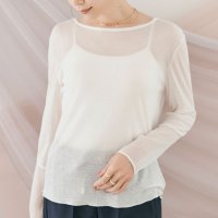 KiraKiraShop/キラキラショップ KiraKiraShop ニットソー《袖切り替えシアーニットソー 全9色 3サイズ》 ［jgt0009］/507159562