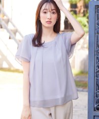 Alotta/入学式卒業式に！アクセ付シフォンタックブラウス/507159706