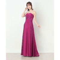 AMORA GRACE/アモーラグレース AMORA GRACE レース＆シフォンロングドレス/507159780