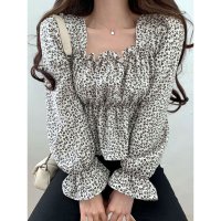VIVIDLADY/ビビッドレディ VIVIDLADY レディース ブラウス 長袖 ブラウス ボリューム袖 クルーネック トップス レディース フリル ブラウス/507159811