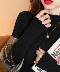 VIVIDLADY/ビビッドレディ VIVIDLADY フリルニット レディース 秋 冬 ニット レディース 長袖 ニット 秋ニット フリルニット レディース FREE アイボリー/507159874