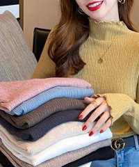 VIVIDLADY/ビビッドレディ VIVIDLADY フリルニット レディース 秋 冬 ニット レディース 長袖 ニット 秋ニット フリルニット レディース FREE アイボリー/507159874