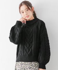 Alotta/アロッタ Alotta 【新色追加】ケーブル編みニットトップス/507160282