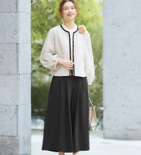 Viola e Viola/ヴィオラ エ ヴィオラ Viola e Viola 【4点セット】入学式卒業式に！ふんわりパフ袖カットジャケットセットスーツ＜M～5L＞/507160411