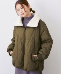 Viola e Viola/ヴィオラ エ ヴィオラ Viola e Viola 衿ボア切替ウエーブキルトコート/507160550