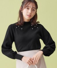 Alotta/フラワーモチーフパフ袖ニット/507160557