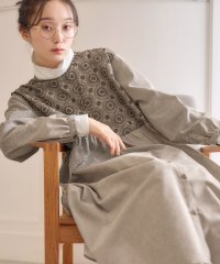 Viola e Viola/パッと華やぐ繊細刺しゅうの大人シャツワンピース/507160558