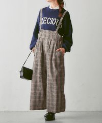Viola e Viola/ヴィオラ エ ヴィオラ Viola e Viola 後リボンゆるサロペットワイドパンツ/507160639