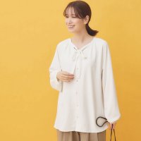 Viola e Viola/ヴィオラ エ ヴィオラ Viola e Viola 【多機能付】細リボンブラウスチュニック/507160821