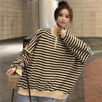 Zoe Jenko/ゾエ ジェンコ Zoe Jenko ハーフジップ マルチボーダートップス 8564/507161168