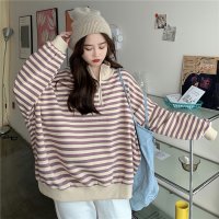 Zoe Jenko/ゾエ ジェンコ Zoe Jenko ハーフジップ マルチボーダートップス 8564/507161168