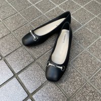 Tomieco/トミエコ Tomieco スクエアトゥ パールビットがキラキラ カジュアルパンプス/507161200