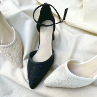 Tomieco/トミエコ Tomieco 花柄の刺繍がオシャレなパンプス ネックベルト付きで履き易さもUP！/507161277