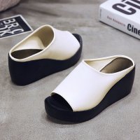 Zoe Jenko/ゾエ ジェンコ Zoe Jenko フェイクレザー厚底サンダル 9514/507161283