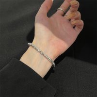 Zoe Jenko/ゾエ ジェンコ Zoe Jenko ダイヤカット・スクエアカットシルバーブレスレット 9634/507161327