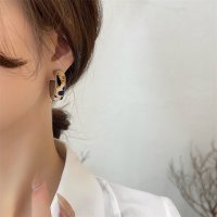 Zoe Jenko/ゾエ ジェンコ Zoe Jenko レオパード柄ハーフフープピアス 9885/507161435