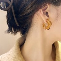 Zoe Jenko/ゾエ ジェンコ Zoe Jenko スカラップクリアマーブルピアス 9988/507161502