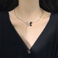 Zoe Jenko/ゾエ ジェンコ Zoe Jenko バタフライモチーフパールシルバーネックレス 10027/507161519