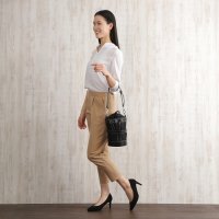 Tomieco/トミエコ Tomieco 丸型編み込みバッグ メッシュの巾着が可愛いアイテムです/507161564