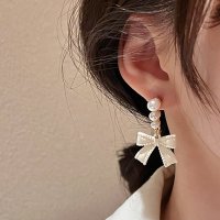 Zoe Jenko/ゾエ ジェンコ Zoe Jenko リボンモチーフパールピアス 10159/507161602