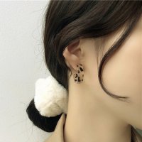 Zoe Jenko/ゾエ ジェンコ Zoe Jenko レオパード柄フープピアス 10320/507161699