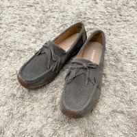 Tomieco/トミエコ Tomieco 本革ベロア素材 フリンジ付きのモカシンカジュアル/507161826