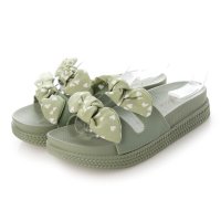 Tomieco/トミエコ Tomieco ダブルリボンが可愛いフラットサンダル 海やプールでも使える リゾートサンダル/507161834