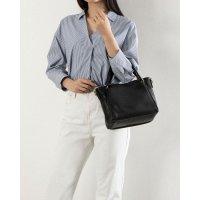 Tomieco/トミエコ Tomieco LEATHER スクエア型 あおりポケット付き2wayバッグ 本革/507161837