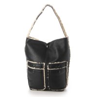 Tomieco/トミエコ Tomieco LEATHER トートバッグ 本革＆ムートン 肩掛けバッグ/507161851