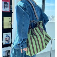 Tomieco/トミエコ Tomieco LEATHER ナイロンコンビ 巾着バッグ 2way仕様/507161854